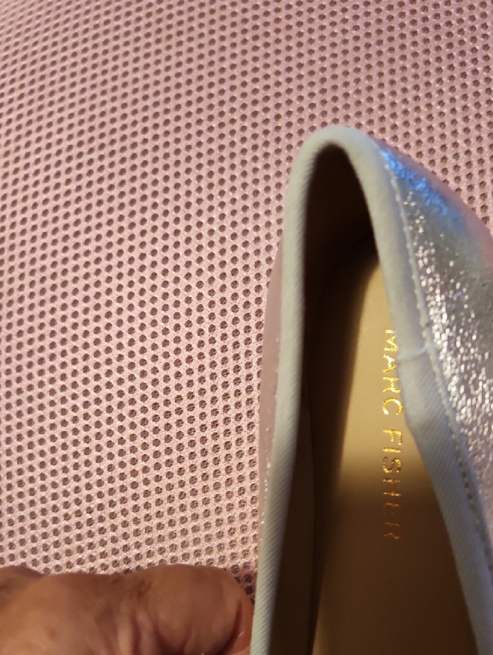 Michael Kors Rose Gold Ballet Flats with Studded Bow - Picture 2 of 7